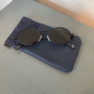 Le Specs “Poseidon deux” round black sunglasses, never worn.